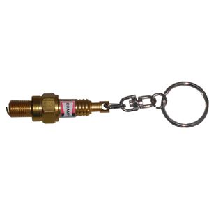 Picture of Key Ring Spark Plug with Light Gold