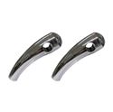 Picture of Handlebar Risers Chrome 1" Pullback medium with Round Dome (Pair)