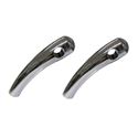 Picture of Handlebar Risers Chrome 1" Pullback long with Round Dome (Pair)