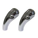 Picture of Handlebar Risers Chrome 7/8" Pullback short with Round Dome