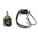 Picture of Ignition HT Coil 12v Points Twin Lead 2 Wires (90mm)