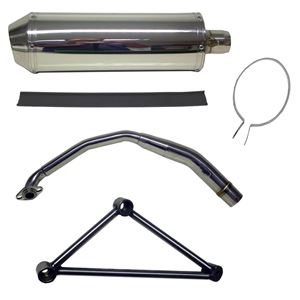 Picture of Exhaust SYM GTS250 Voyager Stainless Steel for carb model