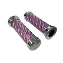 Picture of Grips Aluminium & Purple to fit 7/8'' Handlebars (Pair)