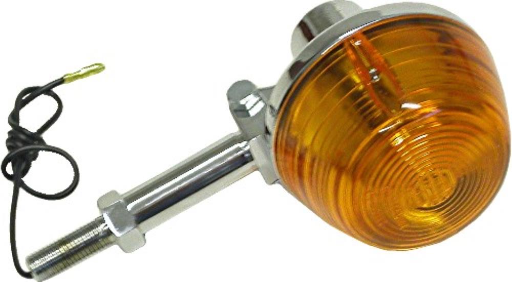 Motorcycle Solutions. Complete Indicator Honda CBs with 2' Stem (Amber)