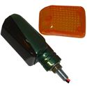 Picture of Complete Indicator Mini Green Aluminium Short with Amber & Smoked Lens