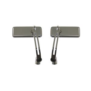 Picture of Mirror Bar End Chrome Rectangle 130mm x 50mm (Pair)