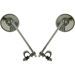 Picture of Mirrors 10mm Chrome Round Left & Right Clamp-on (Pair)