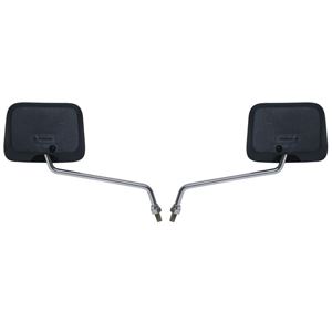Picture of Mirrors 8mm Black Rectangle Left and Right Honda Style (Pair)