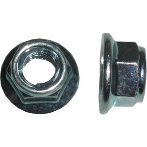 Picture of Nuts Flange Metal Locking 10mm Thread, 14mm Spanner (pitch 1.25mm) (Per 20)