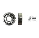 Picture of Bearing 6204NR (ID 20mm x OD 47mm x W 14mm)