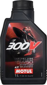 Picture of Motul Oil & Lubricant 300V Factory Line 15w50 4T 100% Synthetic