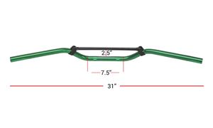 Picture of Handlebars 7/8'" Aluminium Green 2.50' Rise with brace"