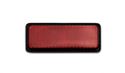Picture of Hendler Reflector Red Rectangle Stick-On Black Rim 85mm x 30mm